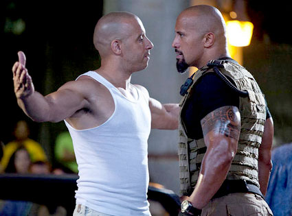 Fast Five, Vin Diesel, Dwayne Johnson Fast Five, Vin Diesel, Dwayne Johnson